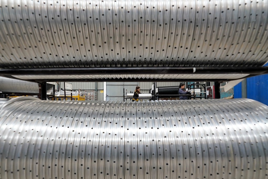 In the first nine months of the year, industrial profits at China’s biggest firms fell by 2.4 per cent year on year, with May, June, July, August and September representing the only months of growth in 2020. Photo: Xinhua