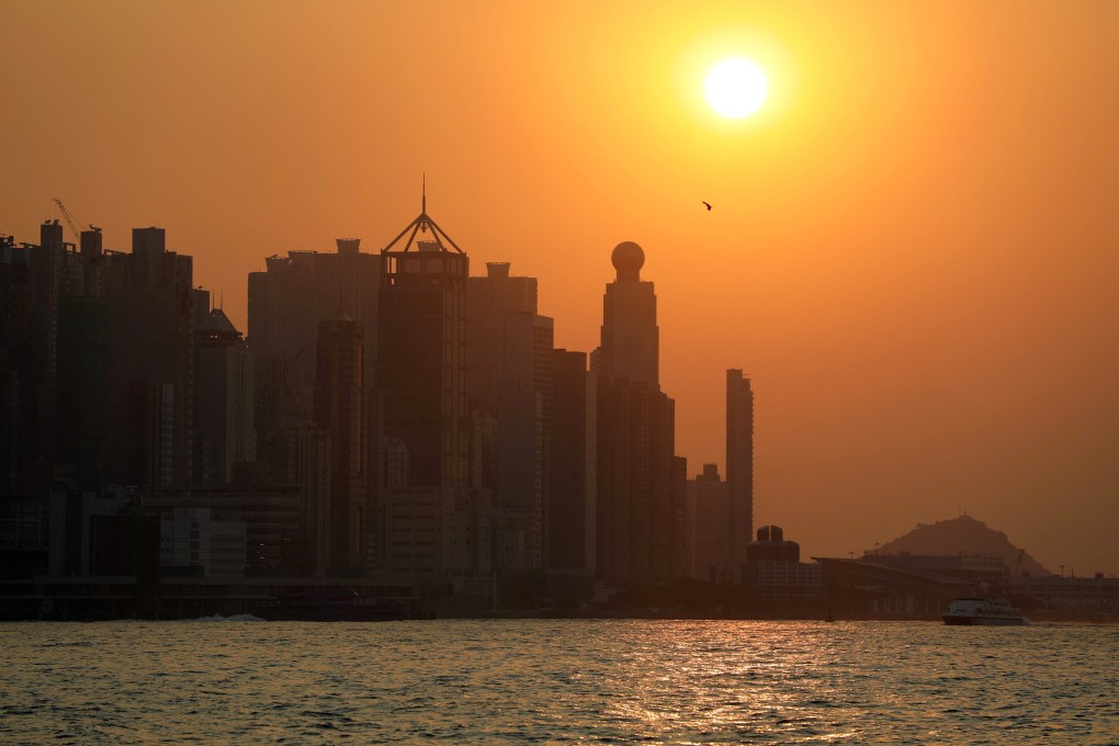 The Hong Kong skyline is seen at sunset in October last year. As a global financial centre, Hong Kong’s banking sector assets and liabilities extend far beyond the local economy. Photo: Reuters