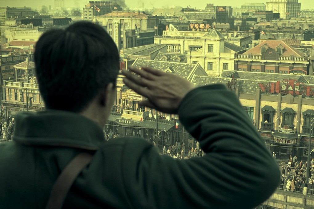 A still from The Eight Hundred (category IIB; Mandarin), directed by Guan Hu. Du Chun, Oho Ou, and Zhang Junyi star