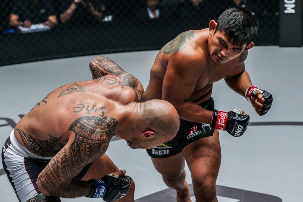 Aung La N Sang lands a punch on Brandon Vera at ONE: Century in Tokyo. Photo: ONE Championship