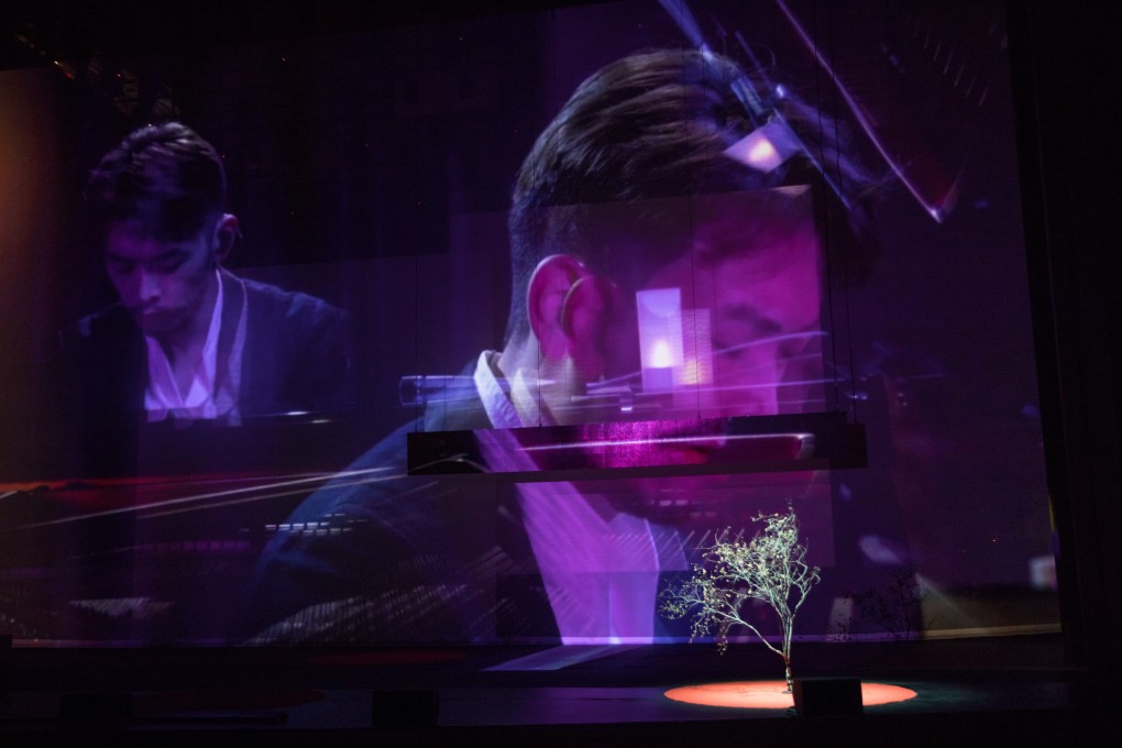 Yen Chun-chieh played the piano at the Taishin Tower in Taipei, and Sylvia Chang Ai-chia narrated at the Hong Kong Cultural Centre’s Grand Theatre in a live-streamed effort for Spirits. Photo: Cheung Chi-wai