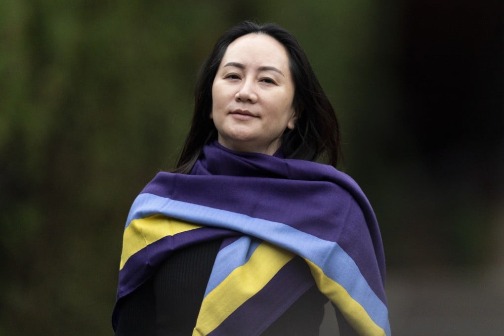 Meng Wanzhou leaves her home in Vancouver on Wednesday as she heads to a British Columbia Supreme Court hearing. Photo: Canadian Press via AP