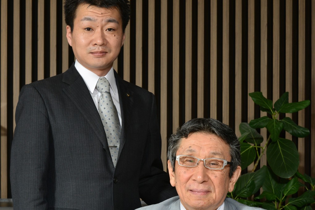 From left, Takayoshi Okamoto, president, and Hiroshi Okamoto, chairman
