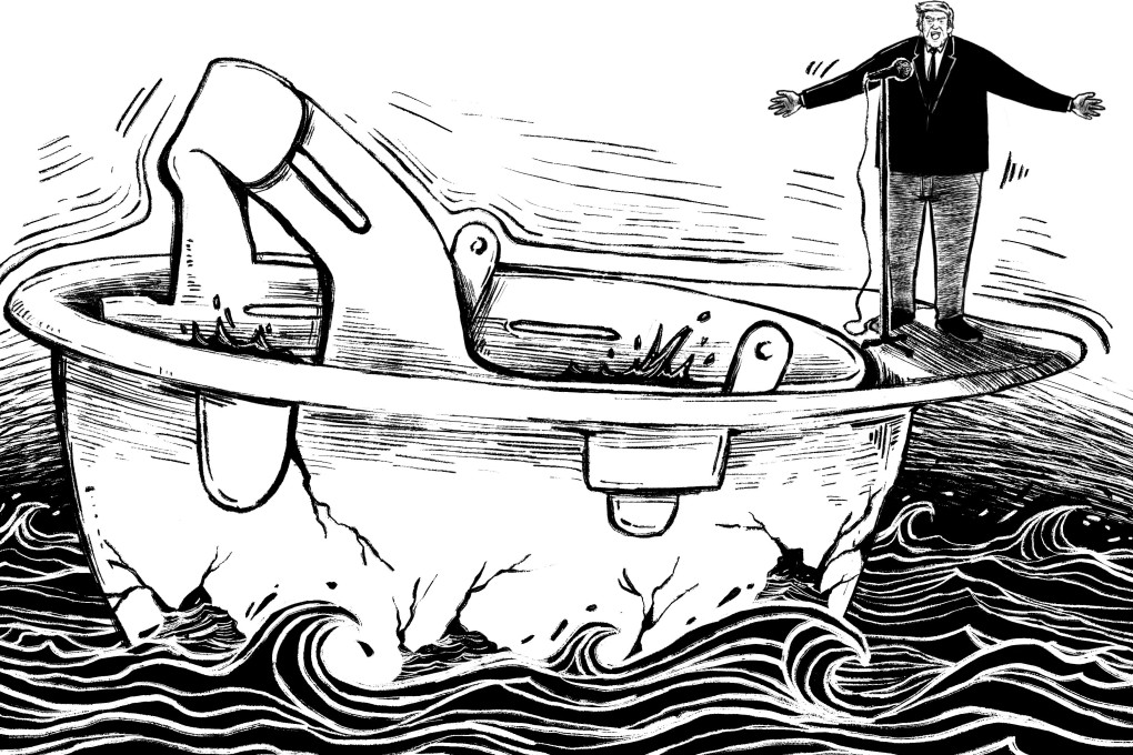 Disillusioned voters in states hit hard by a decline in industrial employment may now cost Trump. Illustration: Lau Ka-kuen
