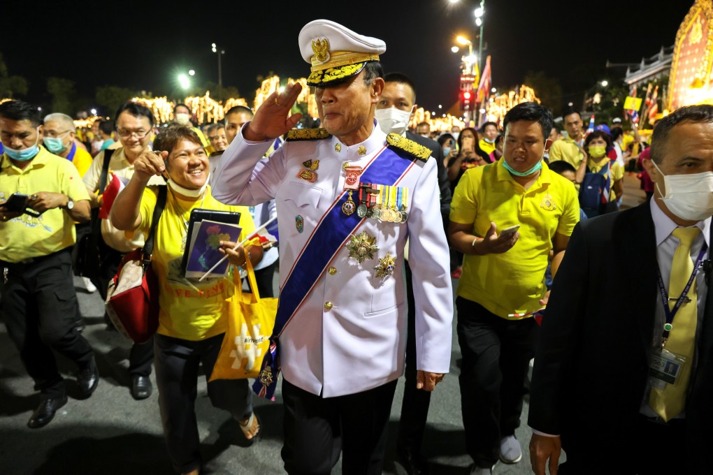 Thailand’s Prime Minister Prayuth Chan-ocha greets his supporters near The Grand Palace in Bangkok. Photo: Reuters
