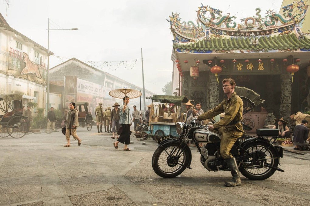 Matthew Webb (played by Luke Treadaway) pulls up in Vera Chiang’s (Elizabeth Tan) neighbourhood in The Singapore Grip, in reality the junction of Armenian and Cannon streets, in Georgetown. Photo: Handout