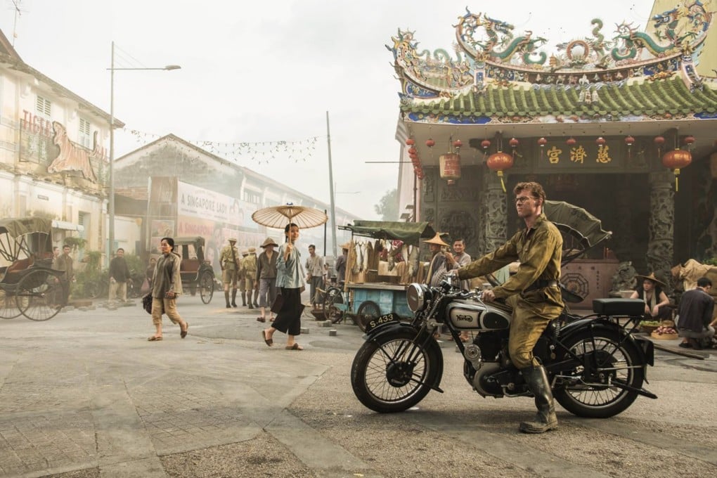 Matthew Webb (played by Luke Treadaway) pulls up in Vera Chiang’s (Elizabeth Tan) neighbourhood in The Singapore Grip, in reality the junction of Armenian and Cannon streets, in Georgetown. Photo: Handout
