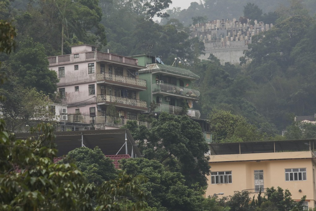‘Ding’ houses (three-storey village houses) in Pai Tau Village, Sha Tin, in April 2019. Photo: Xiaomei Chen