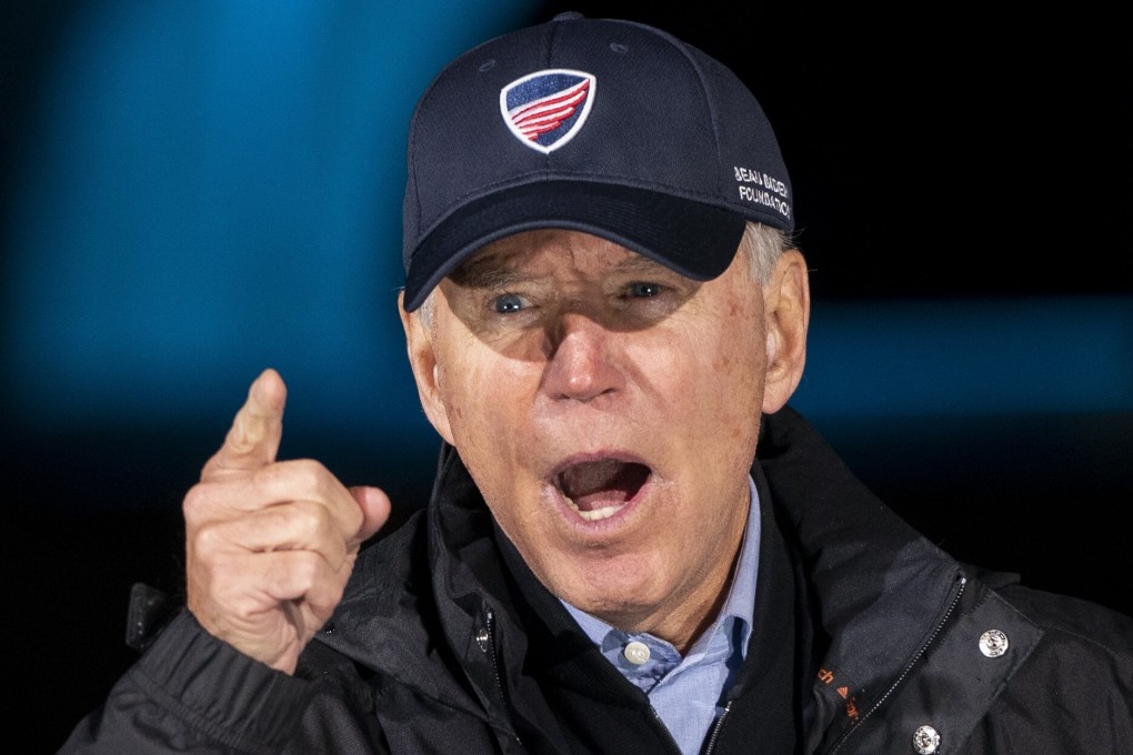 Joe Biden at a drive-in campaign rally in Philadelphia, Pennsylvania. Photo: AFP
