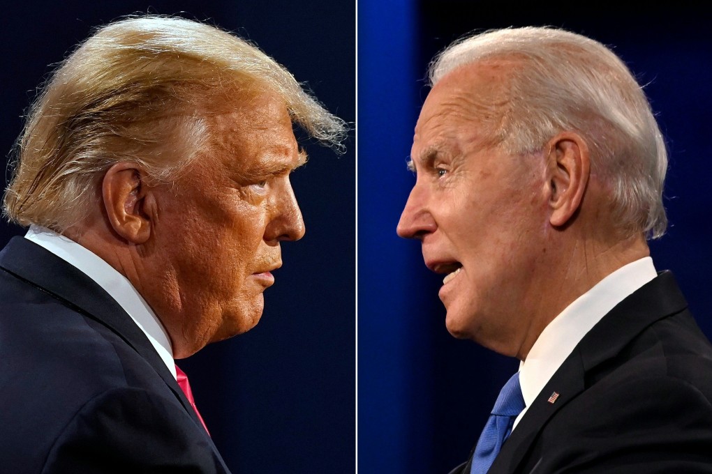 US President Donald Trump, left, and Democratic presidential candidate and former US Vice President Joe Biden. Photo: AFP