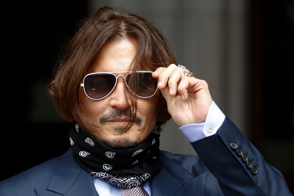 US actor Johnny Depp is seen arriving at the High Court in London in July during his libel trial against News Group Newspapers. Photo: AFP