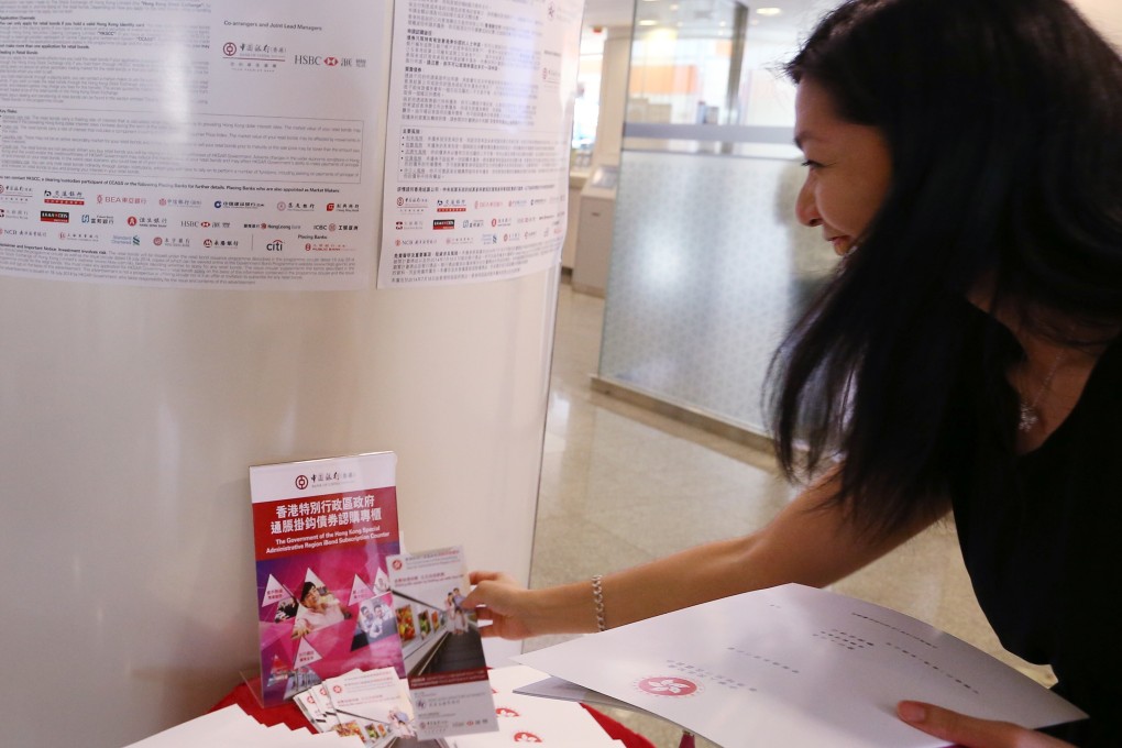 An iBond promotion at a Bank of China (Hong Kong) branch in Central. Photo: SCMP