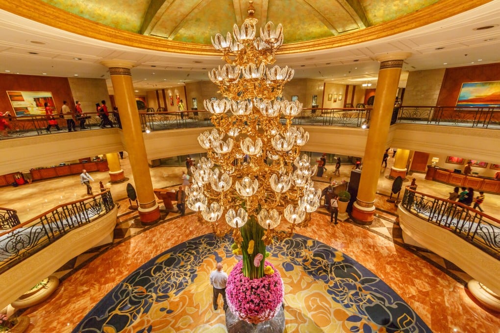 Walk into any Shangri-La hotel, like this one in Manila in the Philippines, and you’ll smell its signature scent – vanilla, sandalwood and musk with top notes of bergamot and ginger spiced tea. Photo: Shutterstock