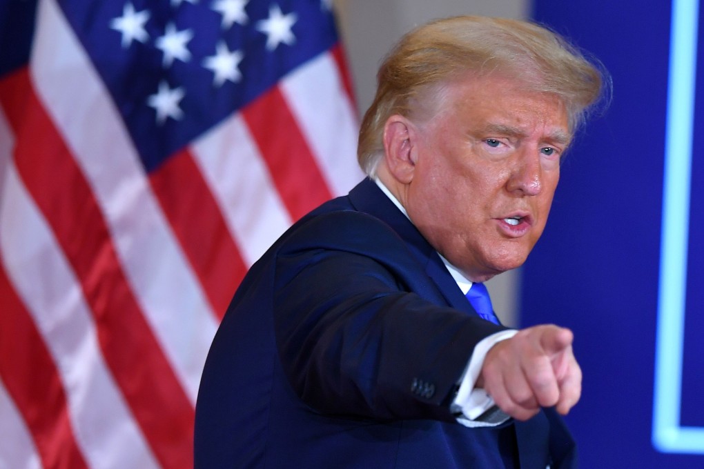 US President Donald Trump gestures after speaking in the East Room of the White House early on Wednesday. Photo: AFP