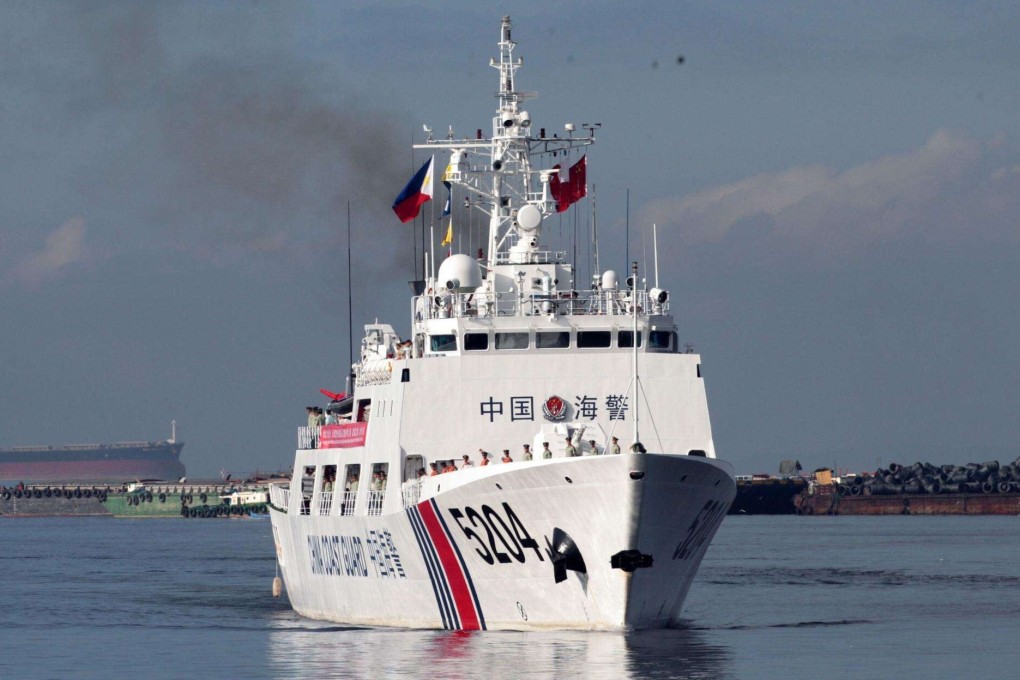 A draft law would define the scope of powers for the Chinese coastguard and its jurisdiction. Photo: Weibo