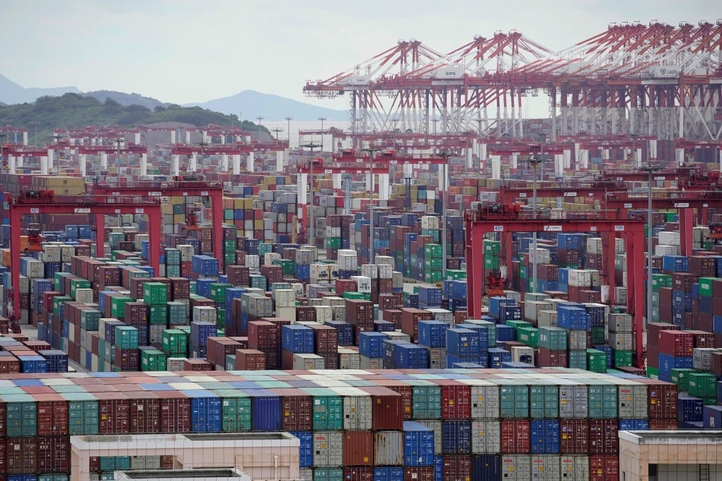 Shipping containers are seen at the Yangshan Deep Water Port in Shanghai. Photo: Reuters