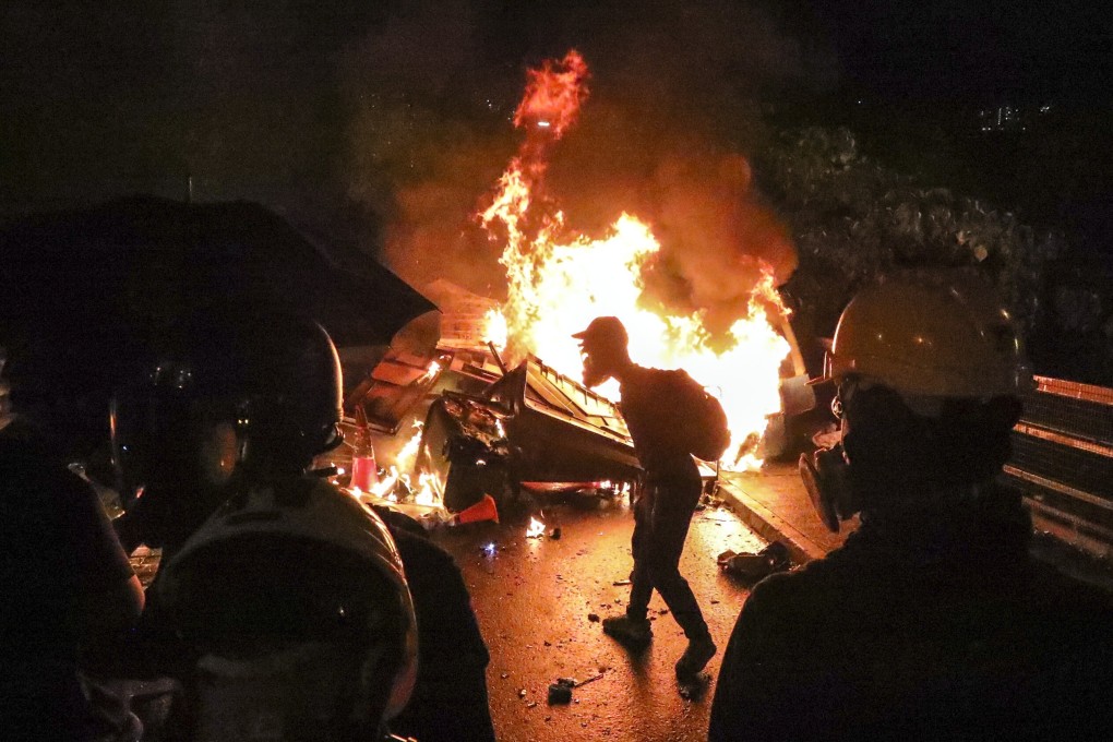 Clashes break out between riot police and radicals at Chinese University last year. Photo: Felix Wong
