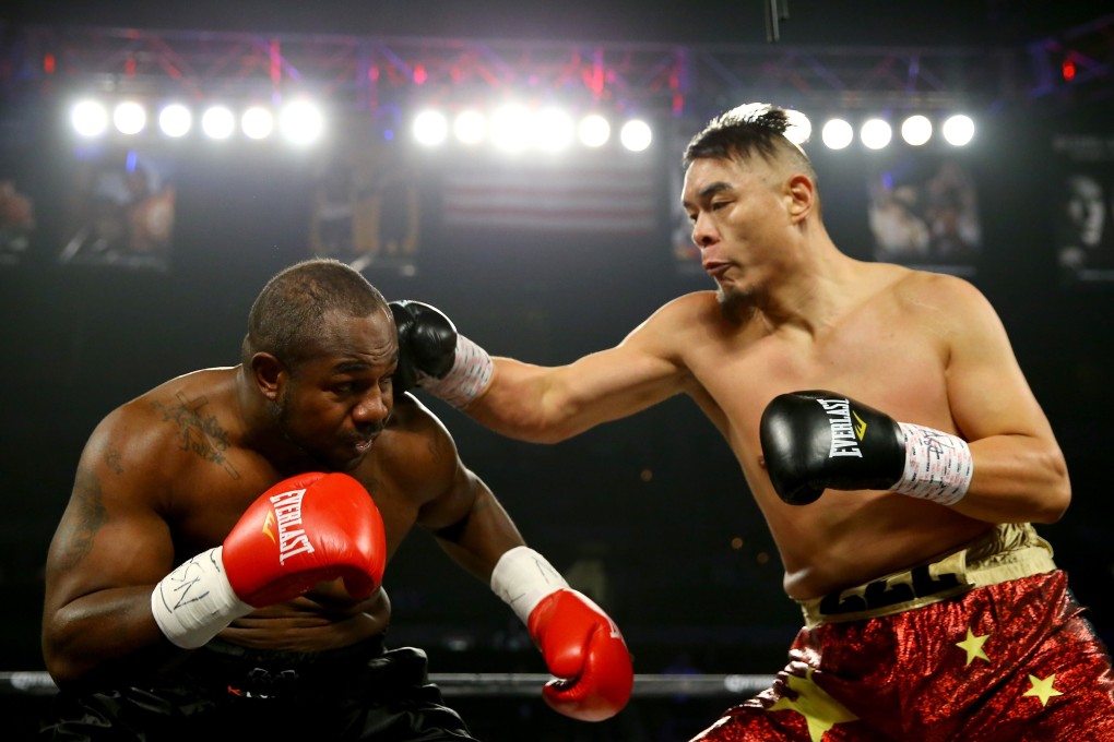 Big-hitting Chinese heavyweight Zhang Zhilei has been on an unbeaten 22 fight run. Photo: Al Bello/Getty Images