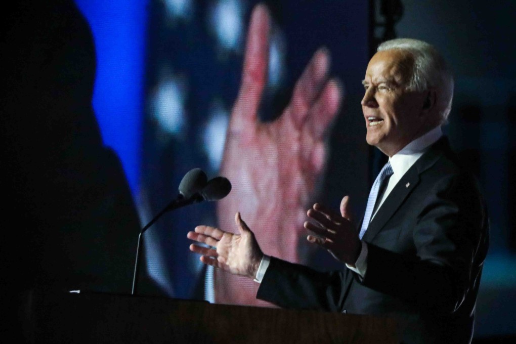 US president-elect Joe Biden delivers a speech after defeating incumbent President Donald Trump to become the country’s 46th president. Photo: DPA