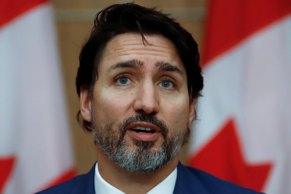 Canadian Prime Minister Justin Trudeau speaks at a news conference in Ottawa on Friday. Photo: Reuters