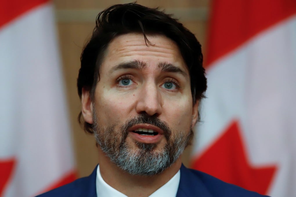 Canadian Prime Minister Justin Trudeau speaks at a news conference in Ottawa on Friday. Photo: Reuters