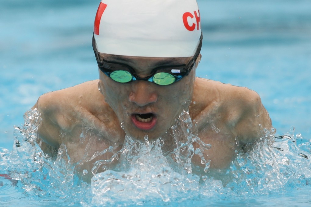 Jesse Yang Mengheng turned to swimming after his running category was cut from the Paralympics. Photos: Handout