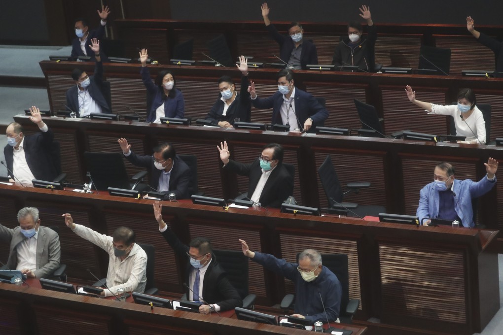 The pro-establishment camp is one vote short of a two-thirds majority in Legco. Photo: Edmond So