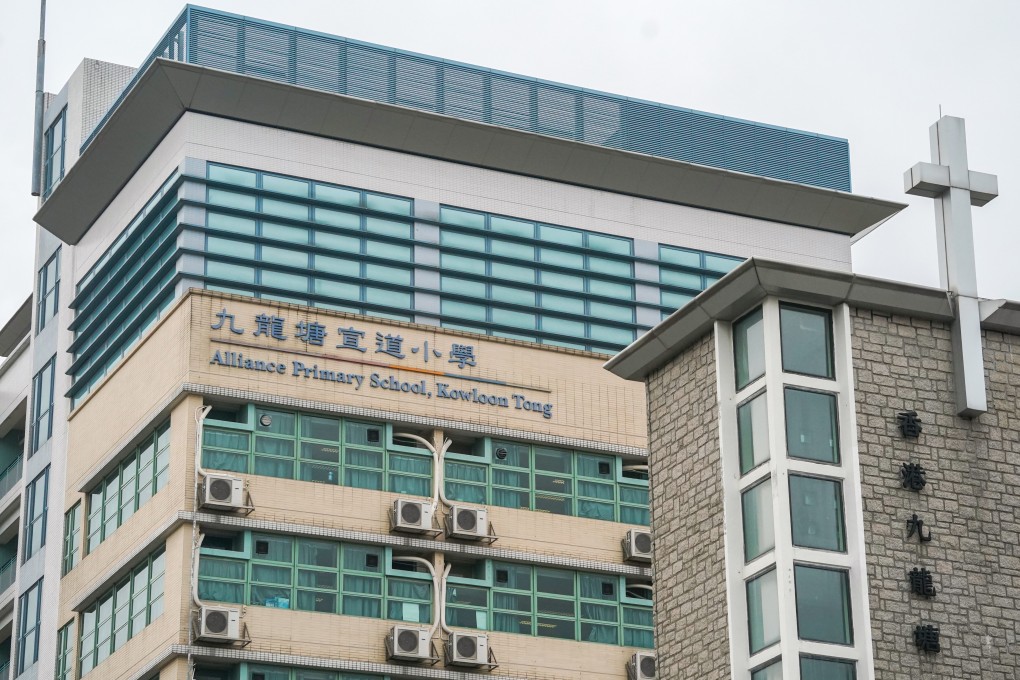 A teacher at Alliance Primary School in Kowloon Tong was delisted by the Education Bureau last month over preparing ‘problematic’ study materials. Photo: Felix Wong