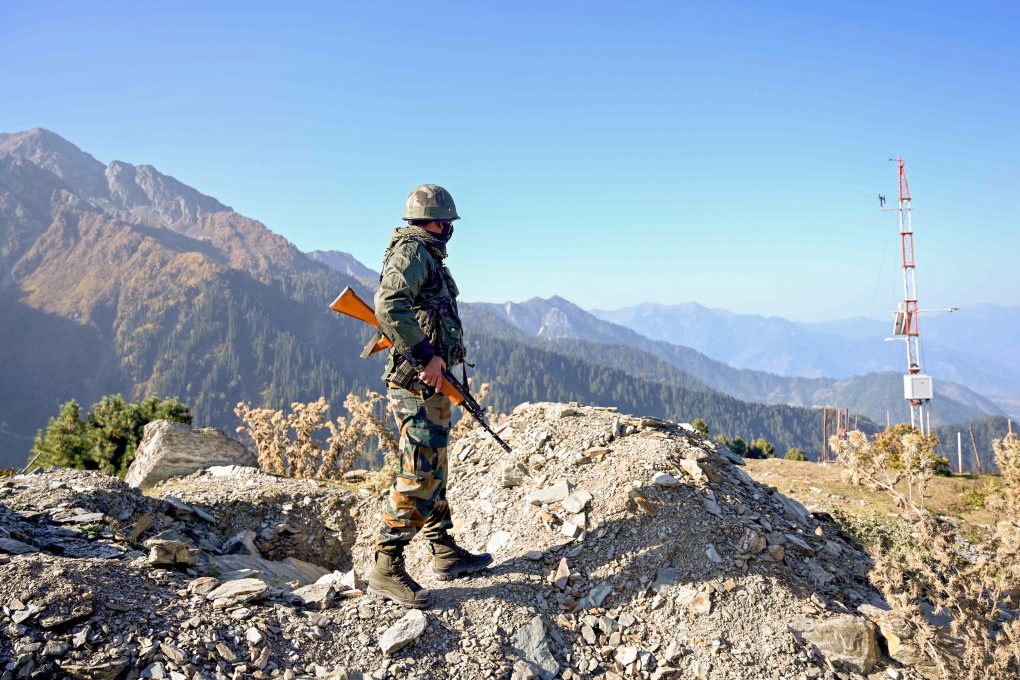 An Indian Army soldier stands guard near the Line of Actual Control. Photo: AFP