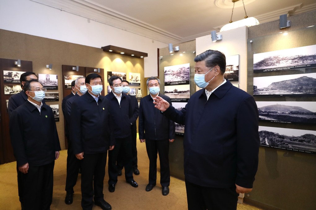 Chinese President Xi Jinping visits Nantong Museum in Nantong, Jiangsu province, on Thursday. Photo: Xinhua