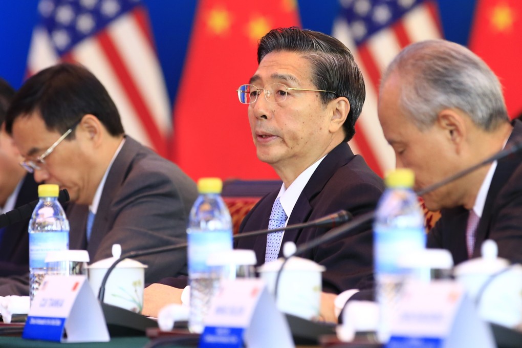 Politburo member Guo Shengkun (second right) says China’s conventional and unconventional security challenges are on the rise. Photo: AFP