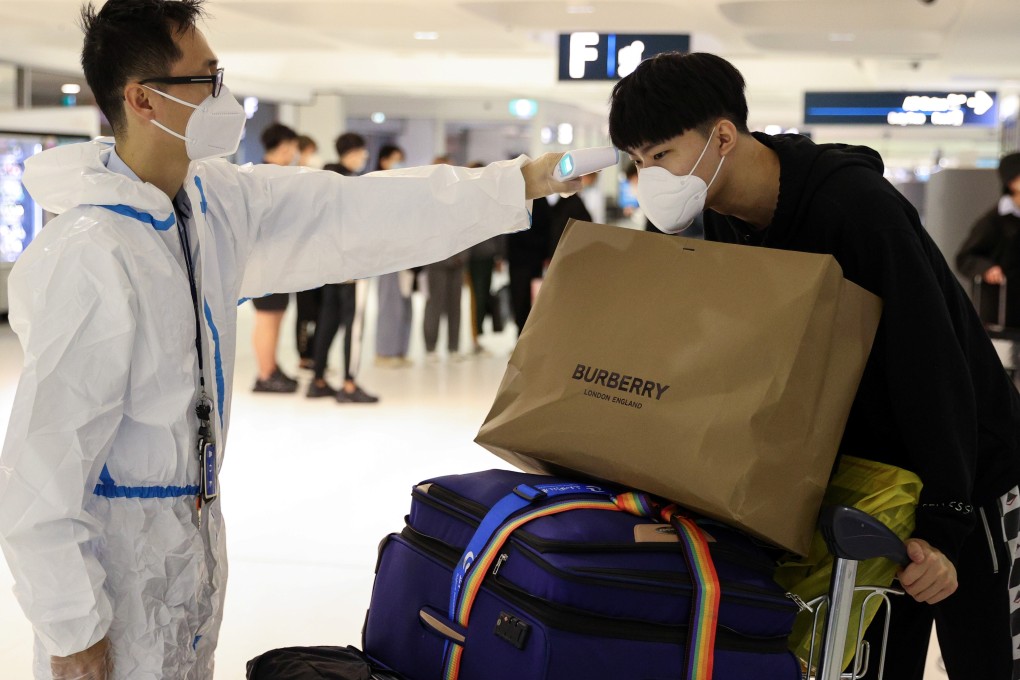 An international student from China arrives at Sydney airport earlier this year. Photo: Reuters