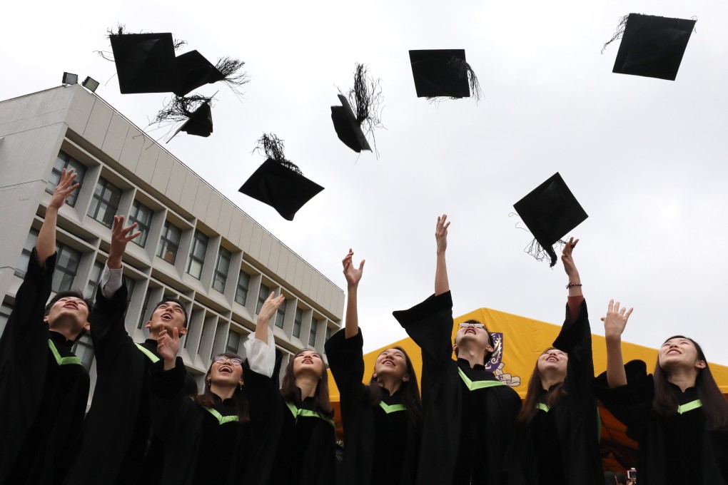 Many recent Hong Kong university graduates will miss the thrill of an in-person graduation ceremony due to Covid-19 concerns. Photo: Felix Wong