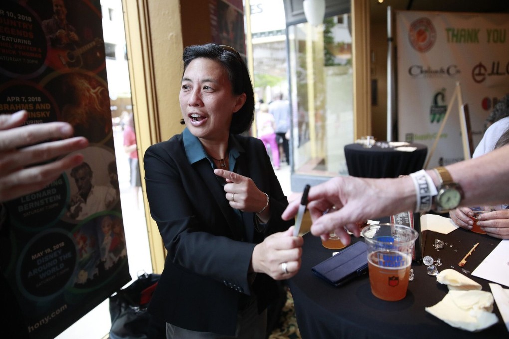 Miami Marlins GM Kim Ng, seen here in 2018, is the first woman to be named the general manager of a Major League Baseball team. Photo: TNS