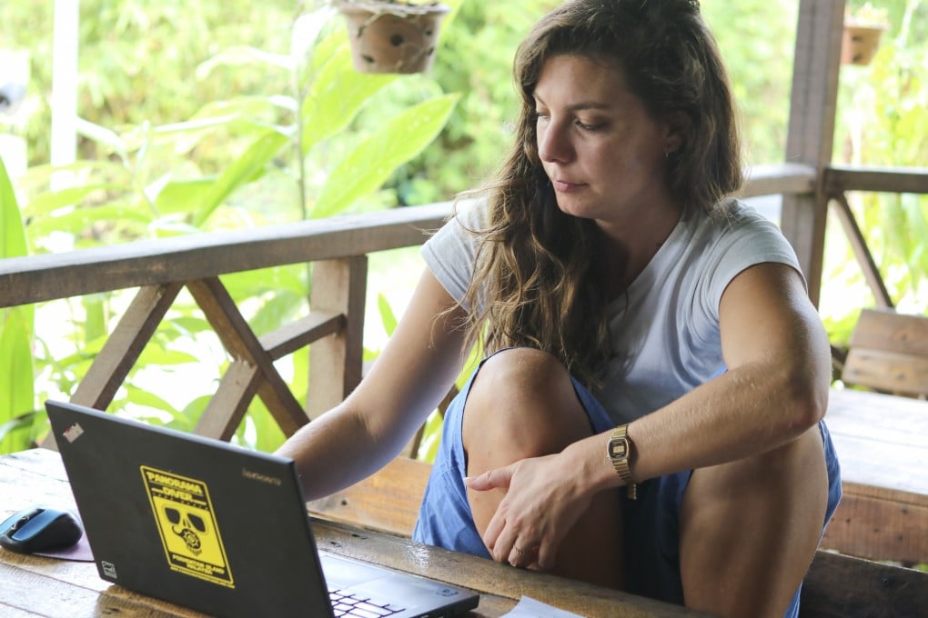 Hannah Maussang was stuck in Langkawi in Malaysia when she decided to become a digital nomad. Photo: Thomas Bird