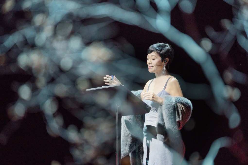 Sylvia Chang, narrates Spirits, presented by Zuni Icosahedron, in Hong Kong, on October 22. Photo: Zuni Icosahedron / Cheung Chi-wai