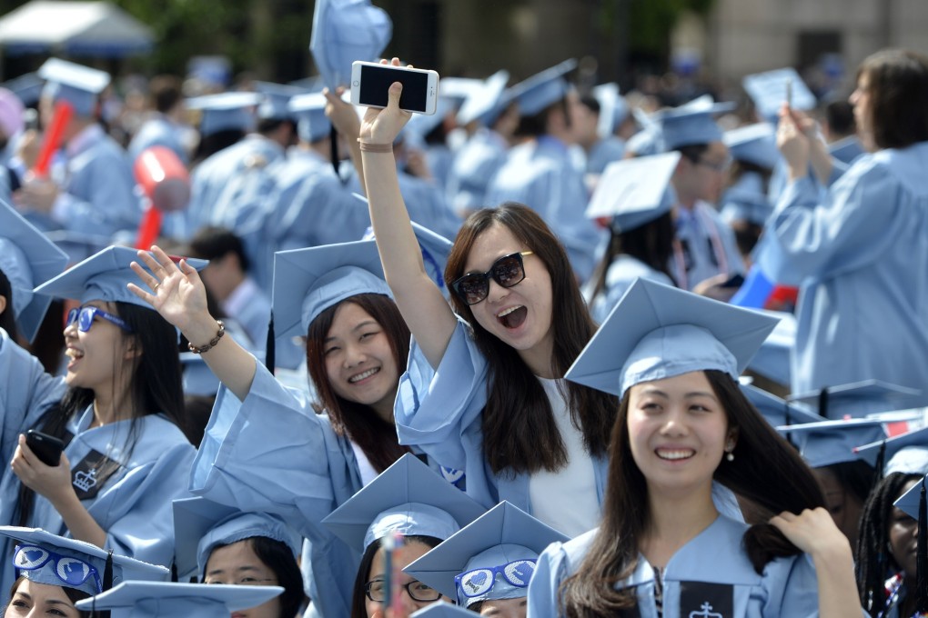 Graduates of Columbia University attend a commencement ceremony in New York City in May 2015. Photo: Xinhua