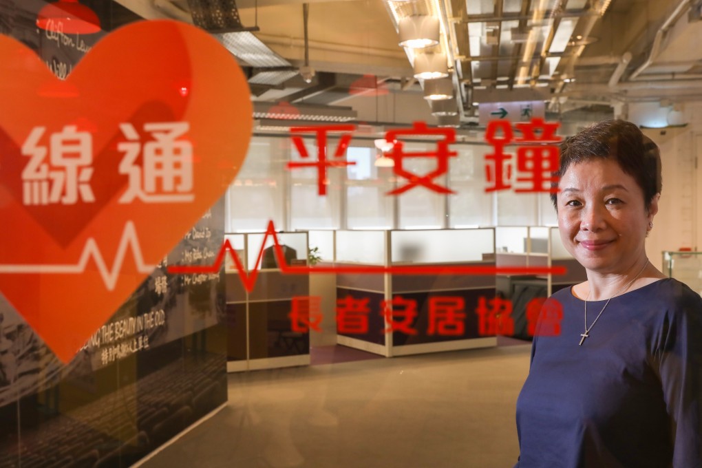Maura Wong, CEO of Senior Citizen Home Safety Association, in Ho Man Tin. Photo: K. Y. Cheng