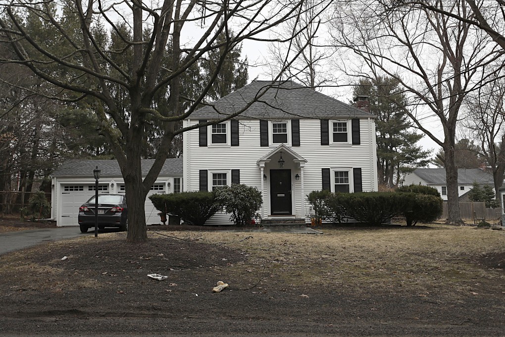 A house that once belonged to ex-Harvard fencing coach Peter Brand in Needham, Massachusetts. Photo: The Boston Globe via AP