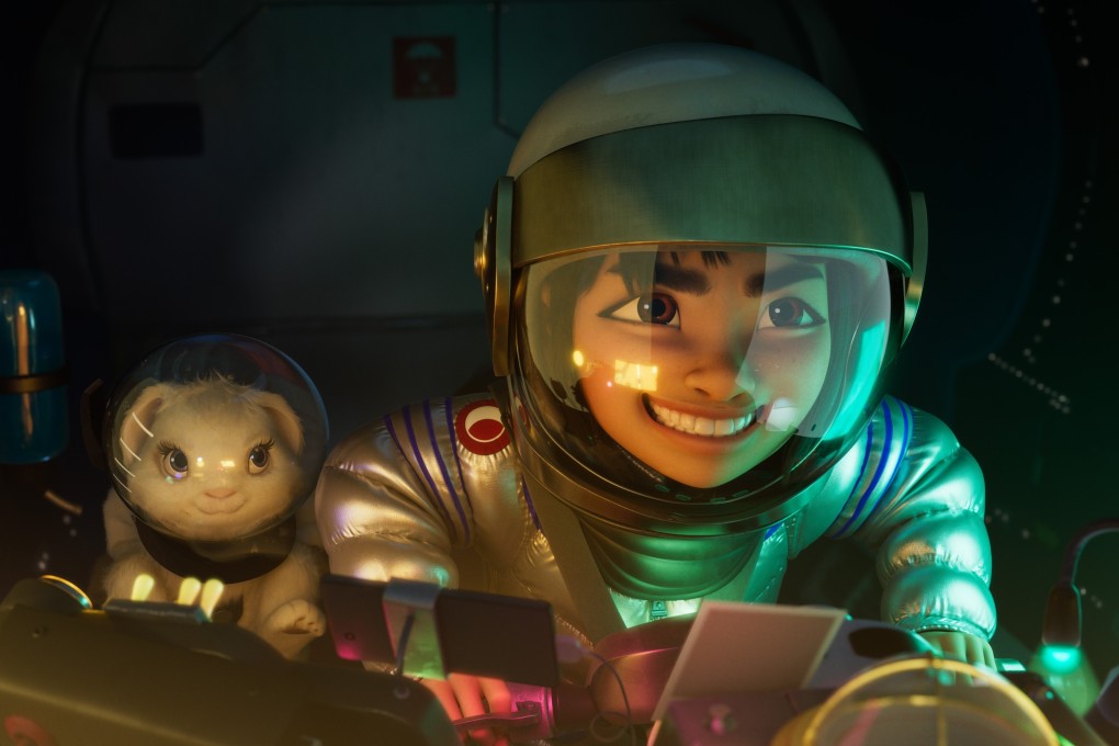 Netflix’s Over the Moon tells the story of a Chinese girl who builds a rocket to the Moon to prove that the Moon goddess Chang’e really exists. Image: Netflix