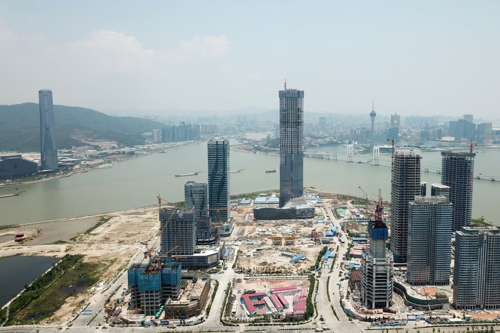 An aerial photo of Zhuhai Hengqin International Financial Center in southern Guangdong province. Photo: Xinhua