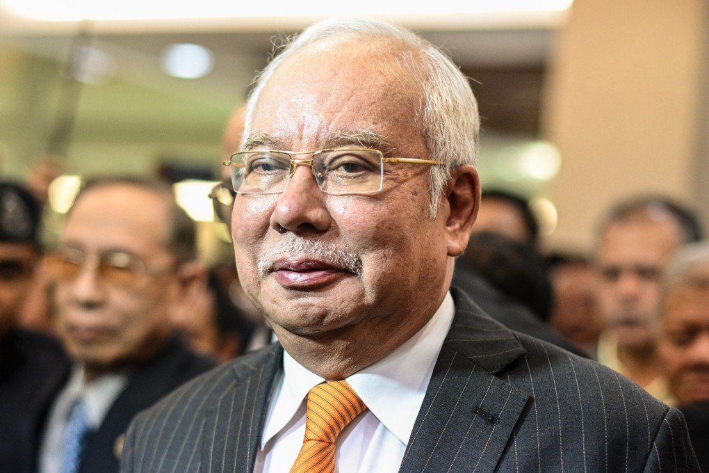 Malaysia's former prime minister Najib Razak, seen here during his trial, says he was misled about the origin of funds that went into his account and believed they were political donations from the late Saudi king. Photo: AFP