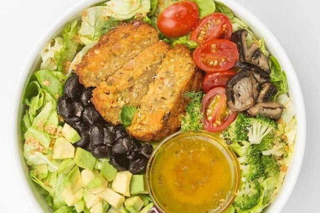 Marko Martinis uses apps to find vegan food near him in Singapore, like this SaladStop! Earth Bowl. Photo: courtesy of SaladStop!