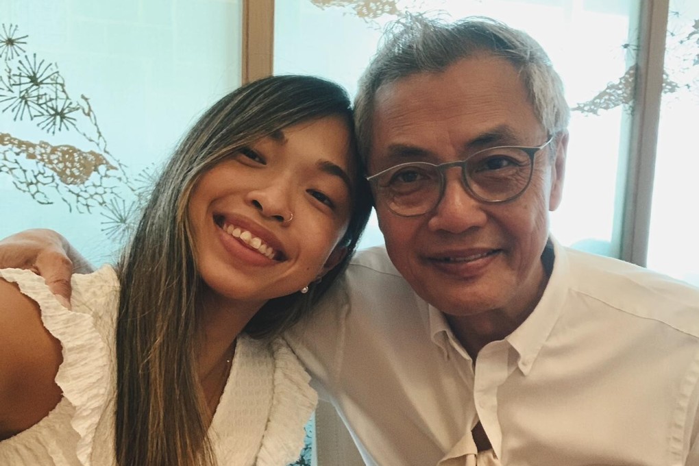 Claudia Leung with proud father Philip, who was diagnosed with late-stage prostate cancer in 2015. Photo: Handout