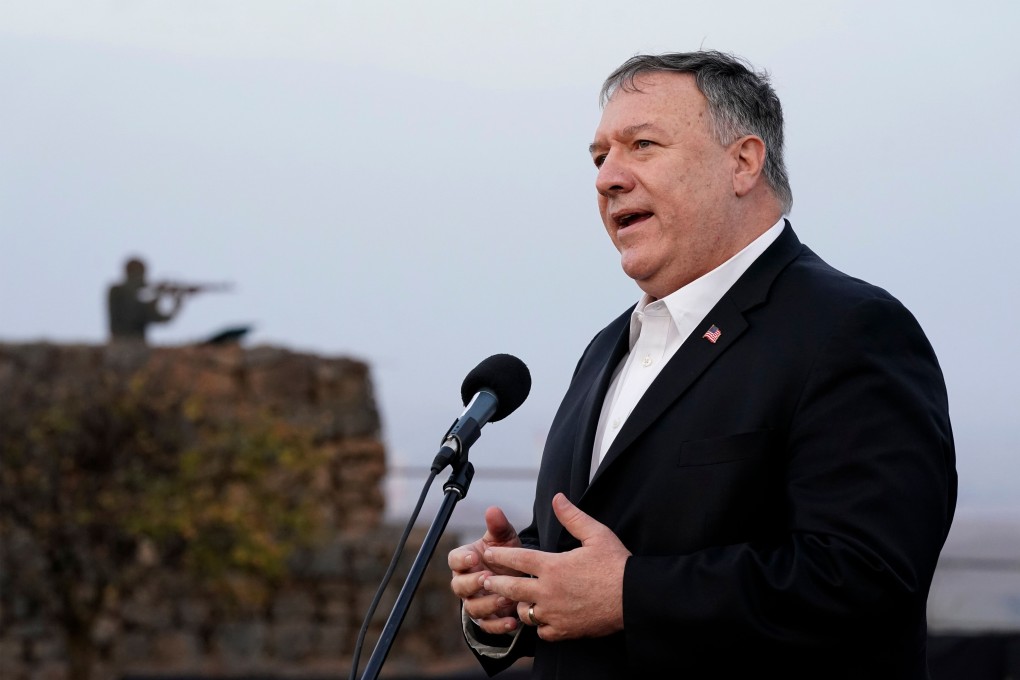 US Secretary of State Mike Pompeo, a vocal critic of Beijing, is seen in Israel on Thursday. Photo: Pool via AFP