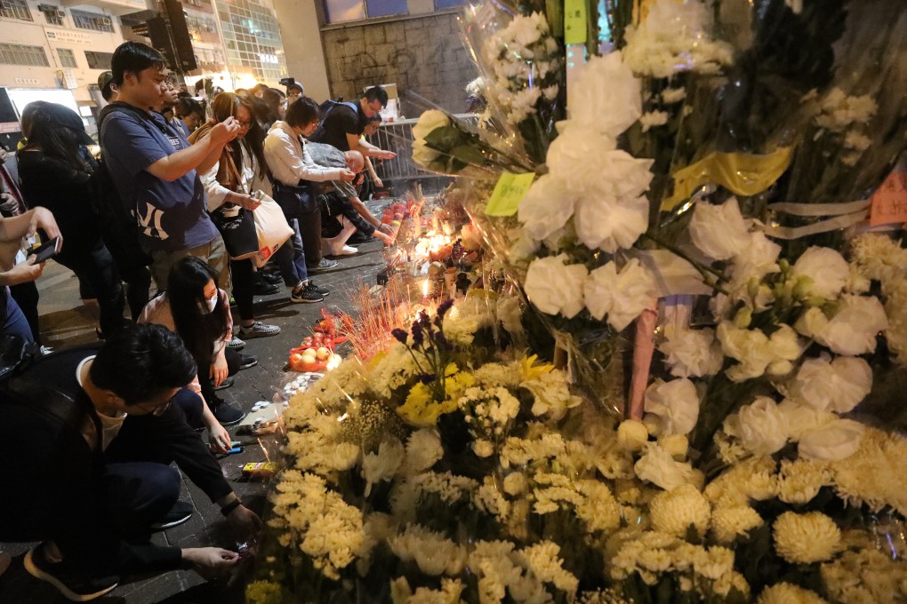 Anti-government protesters gather at Prince Edward MTR station on October 31, 2019, to commemorate those they insist died at the station. Photo: Dickson Lee