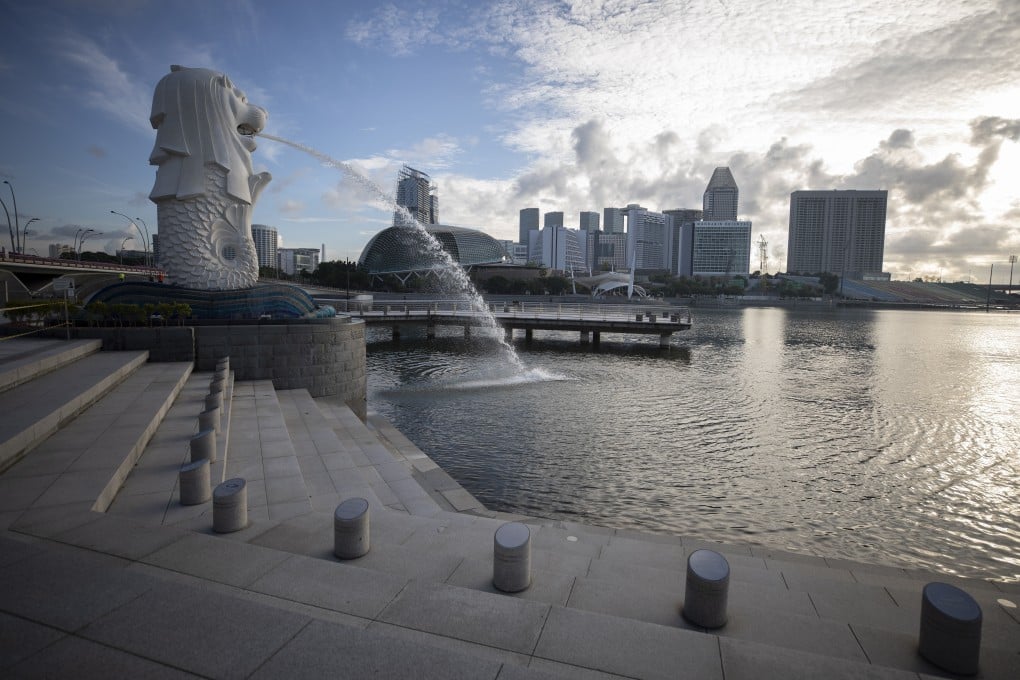 Singapore’s Merlion park. Photo: EPA