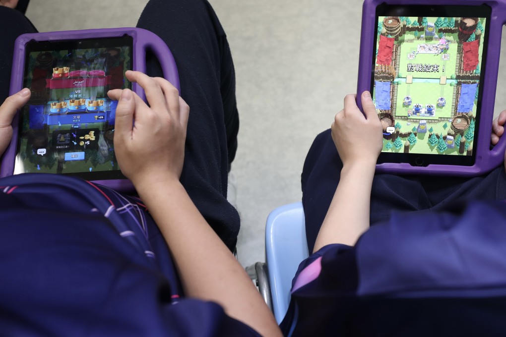 Caritas Lok Jun School students play esports games at their multimedia lab in Tai Wai. Photo: Xiaomei Chen