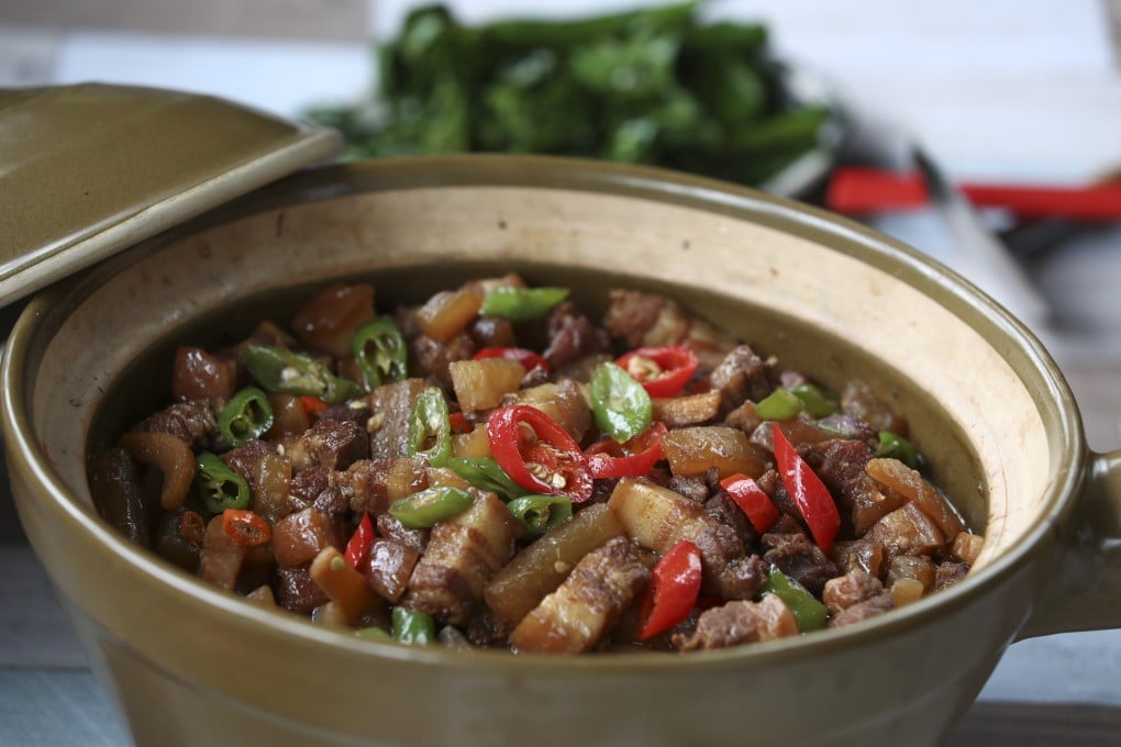 Susan Jung’s braised pork belly with white radish and bean paste or chilli bean paste. Photography: SCMP / Jonathan Wong. Styling: Nellie Ming Lee. Kitchen: courtesy of Culinart