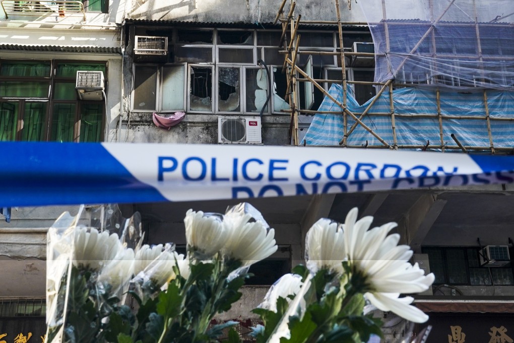 The fire broke out in a first-floor flat on Canton Road in Yau Ma Tei. Photo: Felix Wong